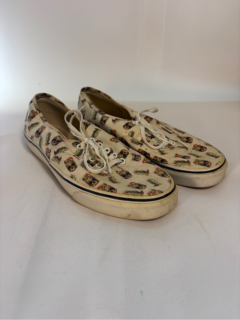Vans Men's Authentic Drained‎ and Confused Skull & Pineapple Sneakers Size 10